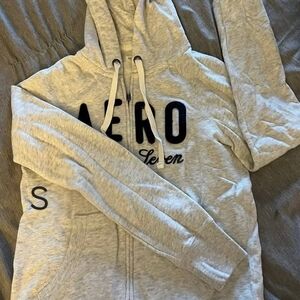 Aeropostale Gray Zip Up Top